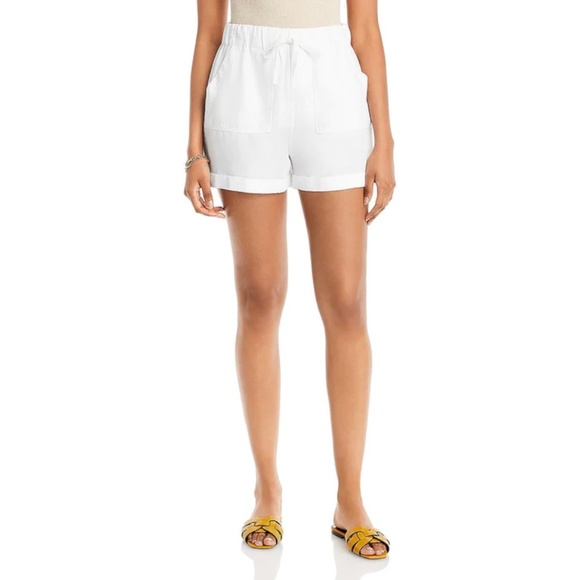Aqua Pants - AQUA TENCEL DRAWSTRING CASUAL SHORTS